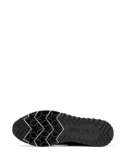 Jimmy Choo Veles pearl-embellished sneakers - Black