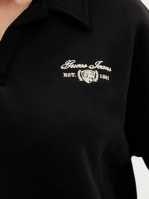 Guess Jeans bluza damska kolor czarny melanżowa W5BQ09 KC811