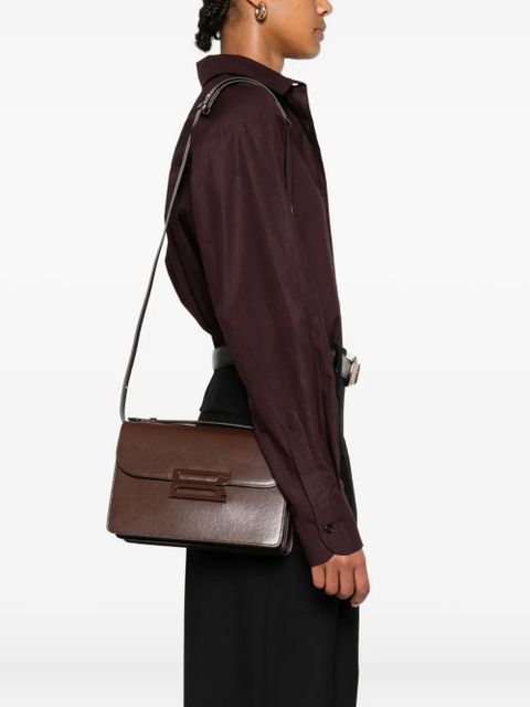 Victoria Beckham Dorian leather shoulder bag - Brown - zdjęcie produktu nr 2