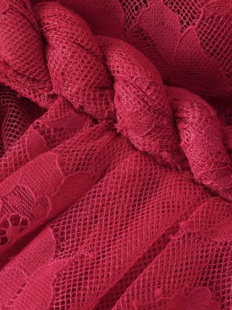 ZIMMERMANN Luna braided lace maxi dress - Red - zdjęcie produktu nr 2