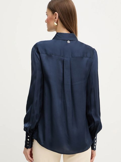 Fracomina koszula z domieszką jedwabiu