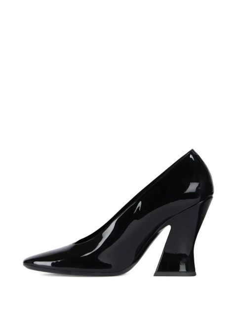 Givenchy 95mm sculpted patent leather pumps - Black