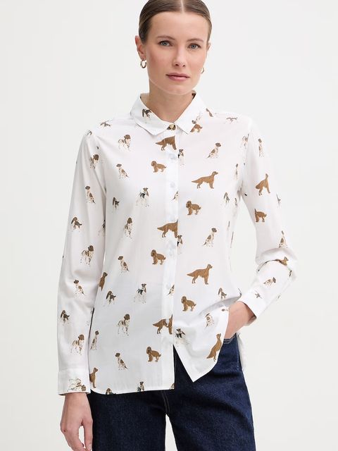 Barbour koszula damska z bawełny Safari - zdjęcie produktu nr 2