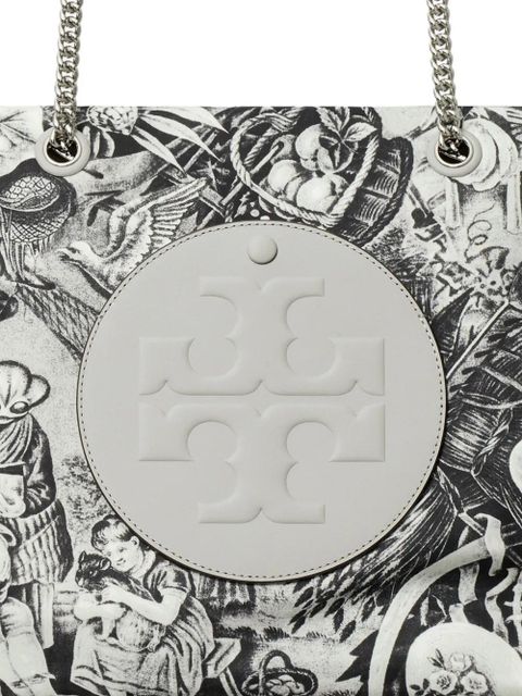 Tory Burch large Ella chain printed tote bag - Grey