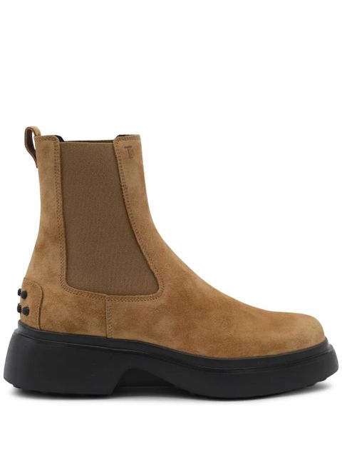Tod's elastic-panel chelsea boots - Brown - zdjęcie produktu nr 1