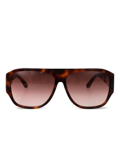 Isabel Marant Eyewear geometric-frame sunglasses - Brown - zdjęcie produktu nr 1