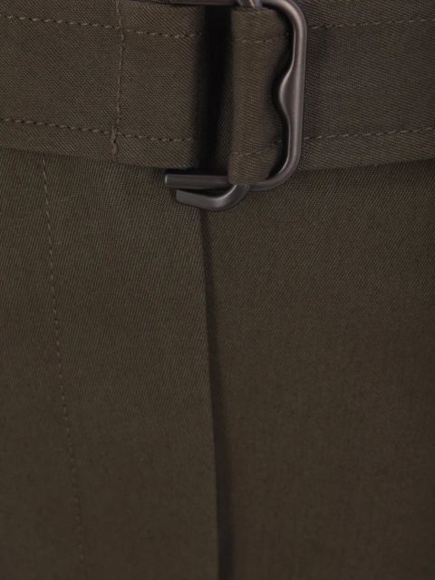 Burberry high-waisted belted trousers - Green