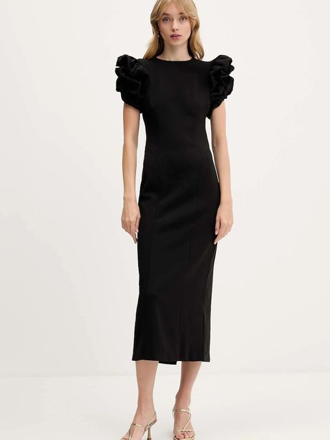 Rotate sukienka kolor czarny maxi dopasowana 114668100 - zdjęcie produktu nr 1