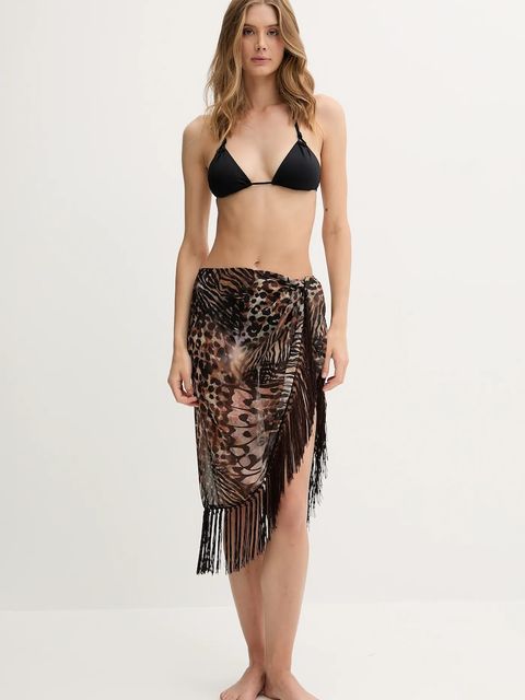 Guess pareo kolor brązowy E5GZ01 WH4T2