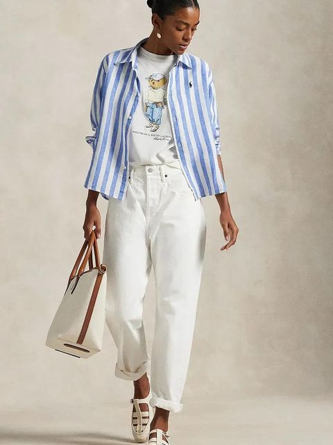 Polo Ralph Lauren t-shirt bawełniany damski kolor biały 211965107