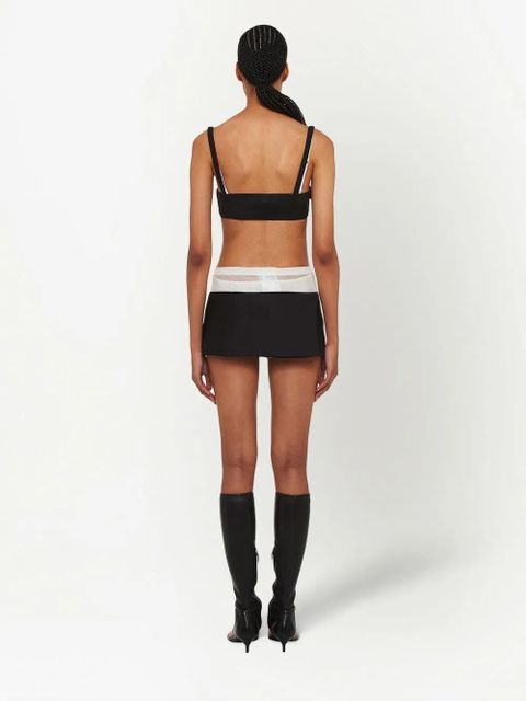 Miu Miu Radzimir buckle-detail bralette top - Black