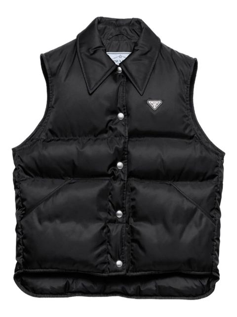 Prada Re-Nylon down vest - Black - zdjęcie produktu nr 1