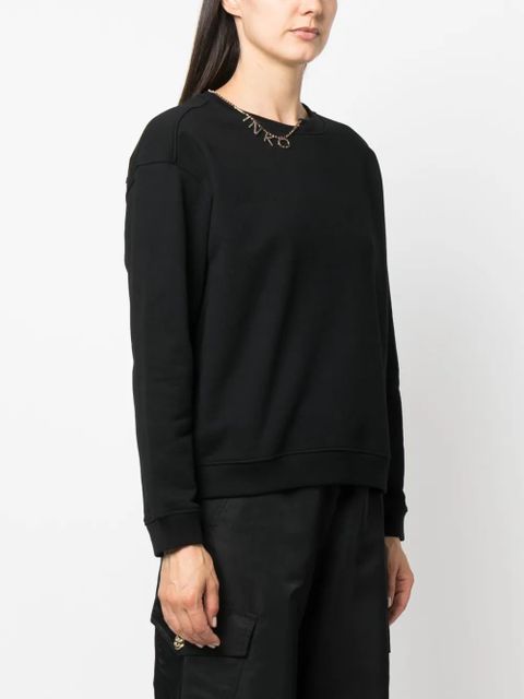 PINKO logo-charm cotton sweatshirt - Black - zdjęcie produktu nr 2