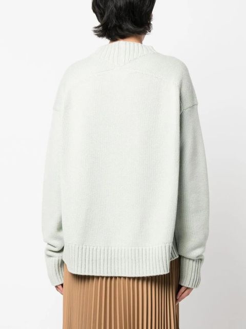 Jil Sander fine knit cotton-cashmere jumper - Green - zdjęcie produktu nr 2