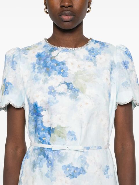 ZIMMERMANN Crush mini dress - Blue