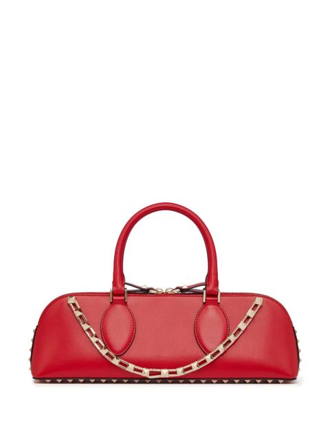 Valentino Garavani Rockstud E/W leather handbag - Red - zdjęcie produktu nr 1