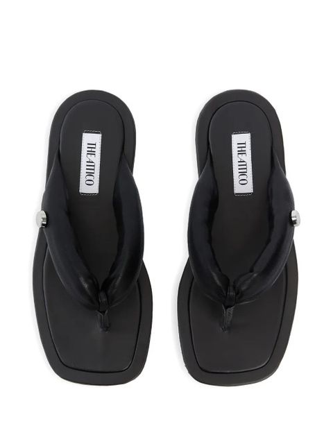 The Attico Indie padded thong sandals - Black - zdjęcie produktu nr 2