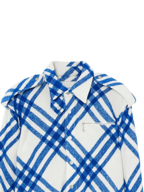 Burberry Vintage Check wool-blend shirt - White - zdjęcie produktu nr 2