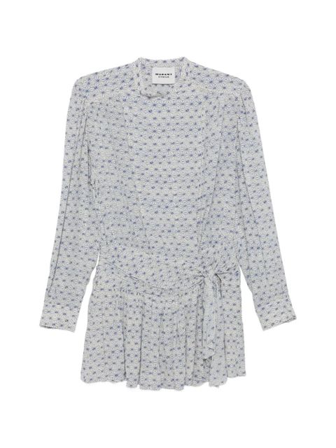 MARANT ÉTOILE Duha patterned mini dress - White - zdjęcie produktu nr 1