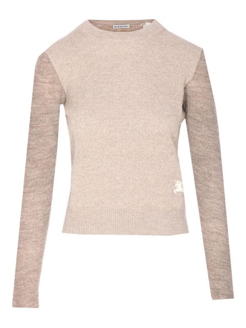 Burberry embroidered logo sweater - Neutrals - zdjęcie produktu nr 1