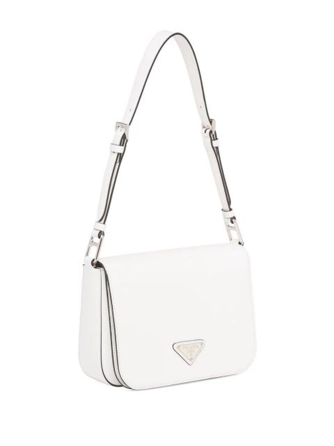 Prada brushed leather shoulder bag - White - zdjęcie produktu nr 2