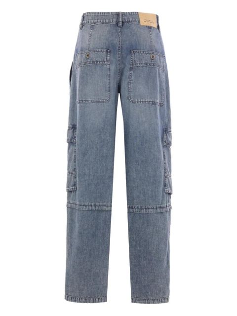MARANT ÉTOILE pleat-pocket cargo jeans - Blue - zdjęcie produktu nr 2