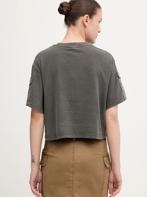 G-Star t-shirt bawełniany damski kolor szary D27193.C756