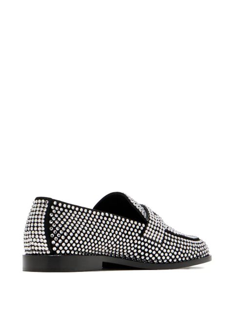 Amina Muaddi Tilda crystal-embellished loafers - Black