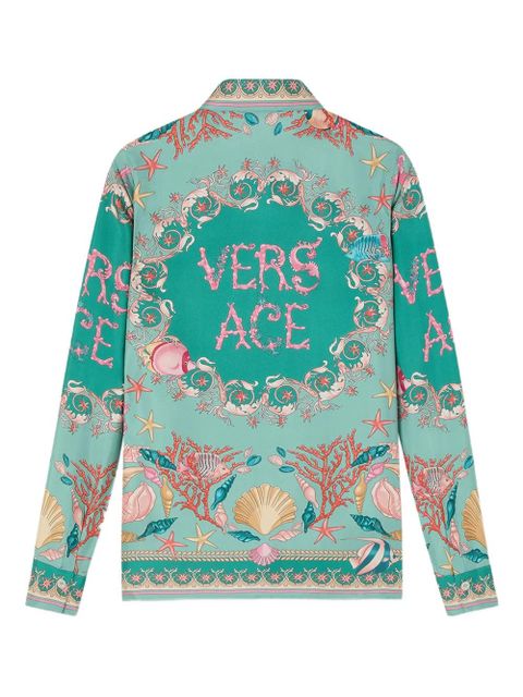 Versace Underwater Barocco button-up shirt - Green