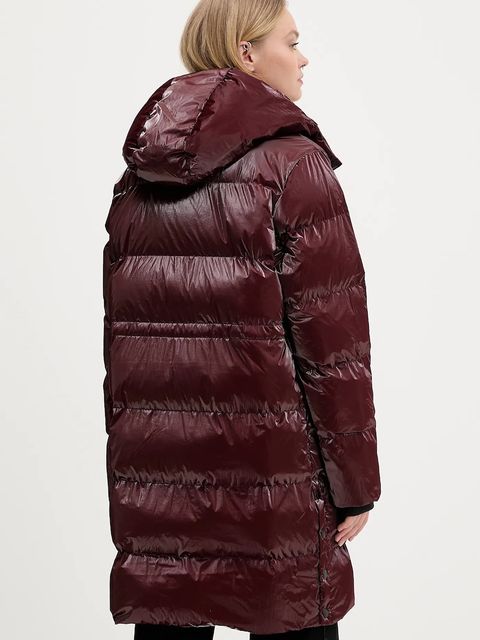 Karl Lagerfeld Jeans kurtka kolor bordowy zimowa A4W15059