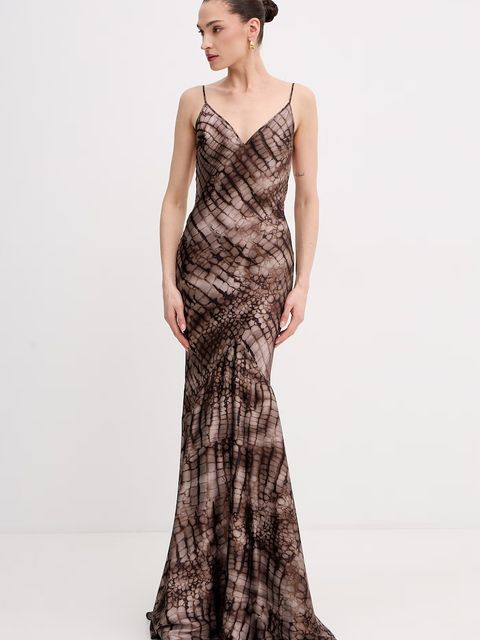 Elisabetta Franchi sukienka bieliźniana z wiskozy - zdjęcie produktu nr 1