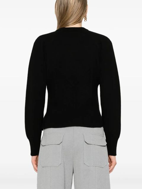 Alexander McQueen corset-style ribbed jumper - Black