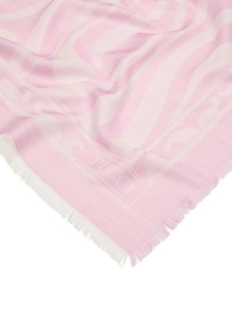 PUCCI marmo-print jacquard scarf - Pink - zdjęcie produktu nr 2