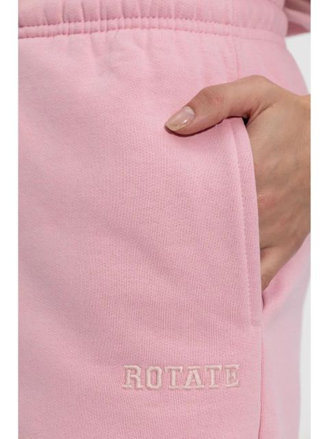 ROTATE BIRGER CHRISTENSEN logo-embroidered track pants - Pink