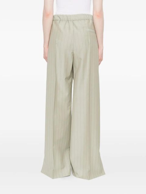 Jil Sander pinstripe trousers - Green