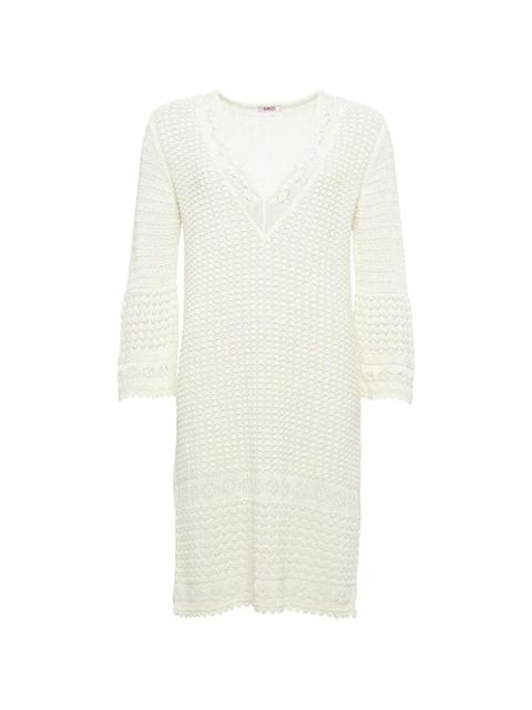 ERES Divina crochet V-neck mini dress - Neutrals - zdjęcie produktu nr 1