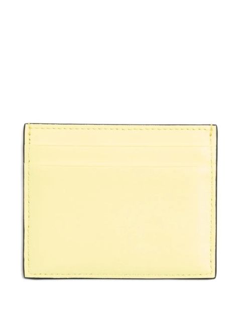 Valentino Garavani VLogo Walk nappa card holder - Yellow - zdjęcie produktu nr 2