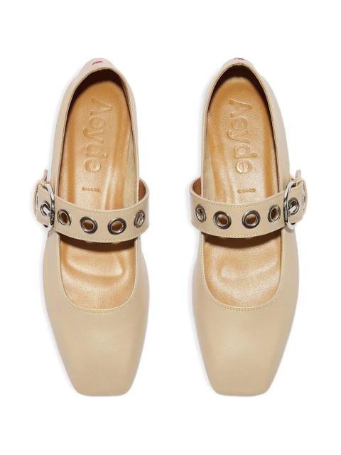 Aeyde buckle-strap ballet flats - Neutrals