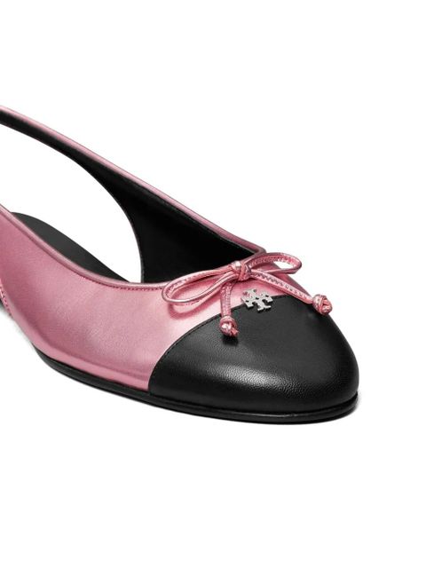 Tory Burch cap-toe slingback ballet flats - Pink - zdjęcie produktu nr 2