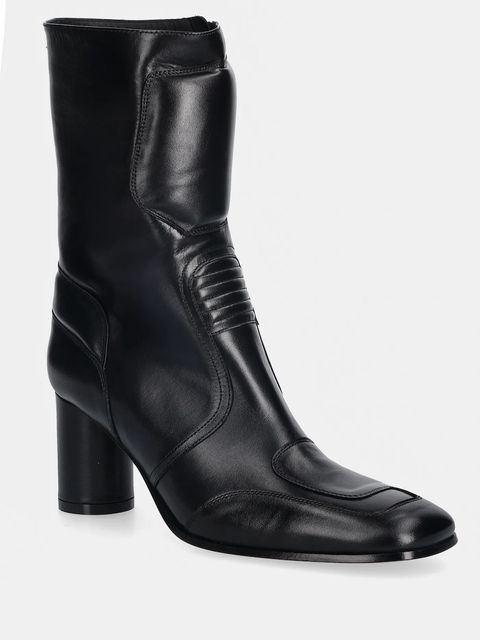 MM6 Maison Margiela botki skórzane - zdjęcie produktu nr 1