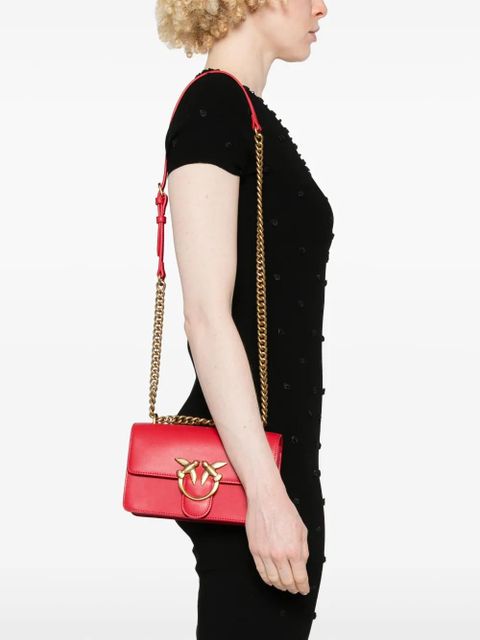 PINKO mini Love One shoulder bag - Red - zdjęcie produktu nr 2