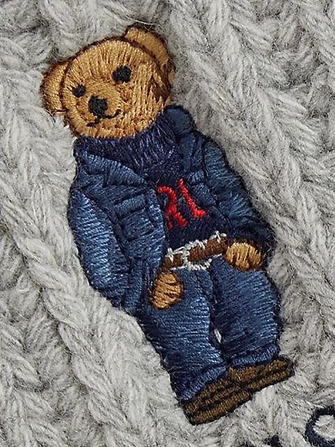 Polo Ralph Lauren szalik wełniany kolor szary gładki 455931877 - zdjęcie produktu nr 2