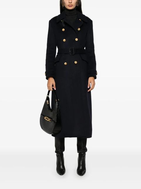 TOM FORD double-breasted military coat - Blue