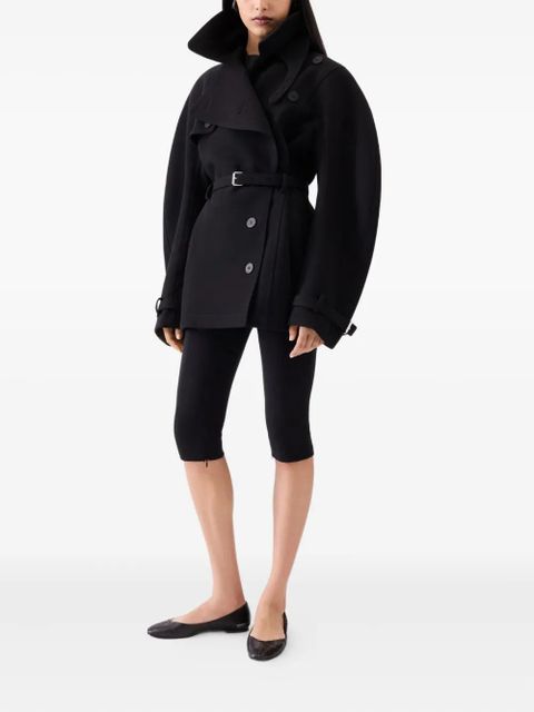 Jacquemus belted balloon-sleeve coat - Black - zdjęcie produktu nr 2