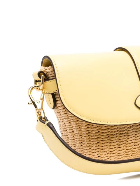 Lauren Ralph Lauren Lynden woven flap tote bag - Neutrals