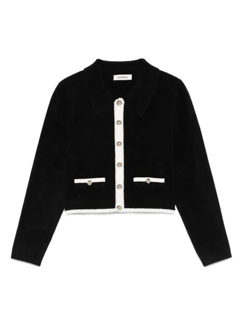 SANDRO button-detailed pocket cardigan - Black - zdjęcie produktu nr 1