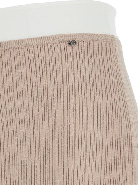 Diesel ribbed midi skirt - Neutrals