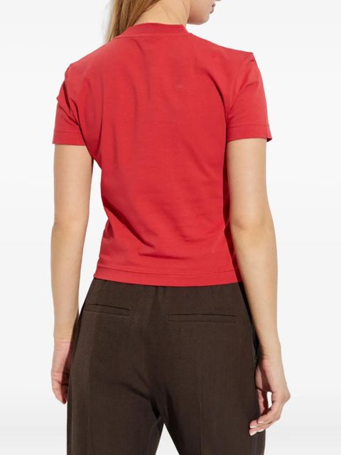 Jacquemus logo-tag short-sleeve T-shirt - Red
