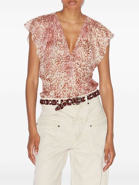 ISABEL MARANT Lonea top - Red - zdjęcie produktu nr 2