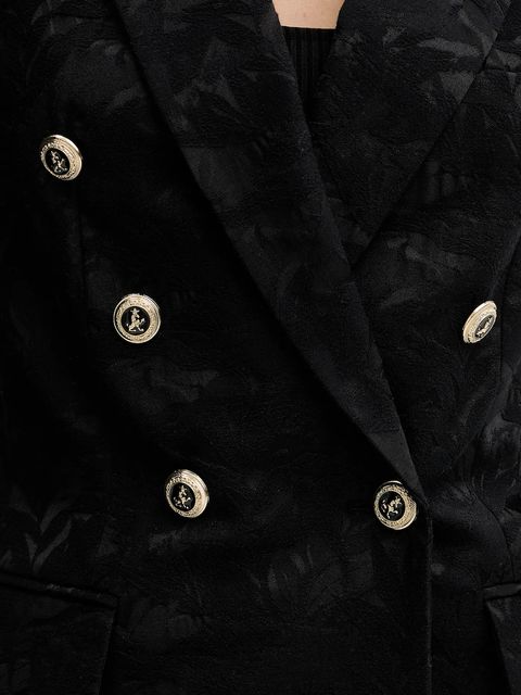 Morgan marynarka kolor czarny dwurzędowa wzorzysta VFILA.F